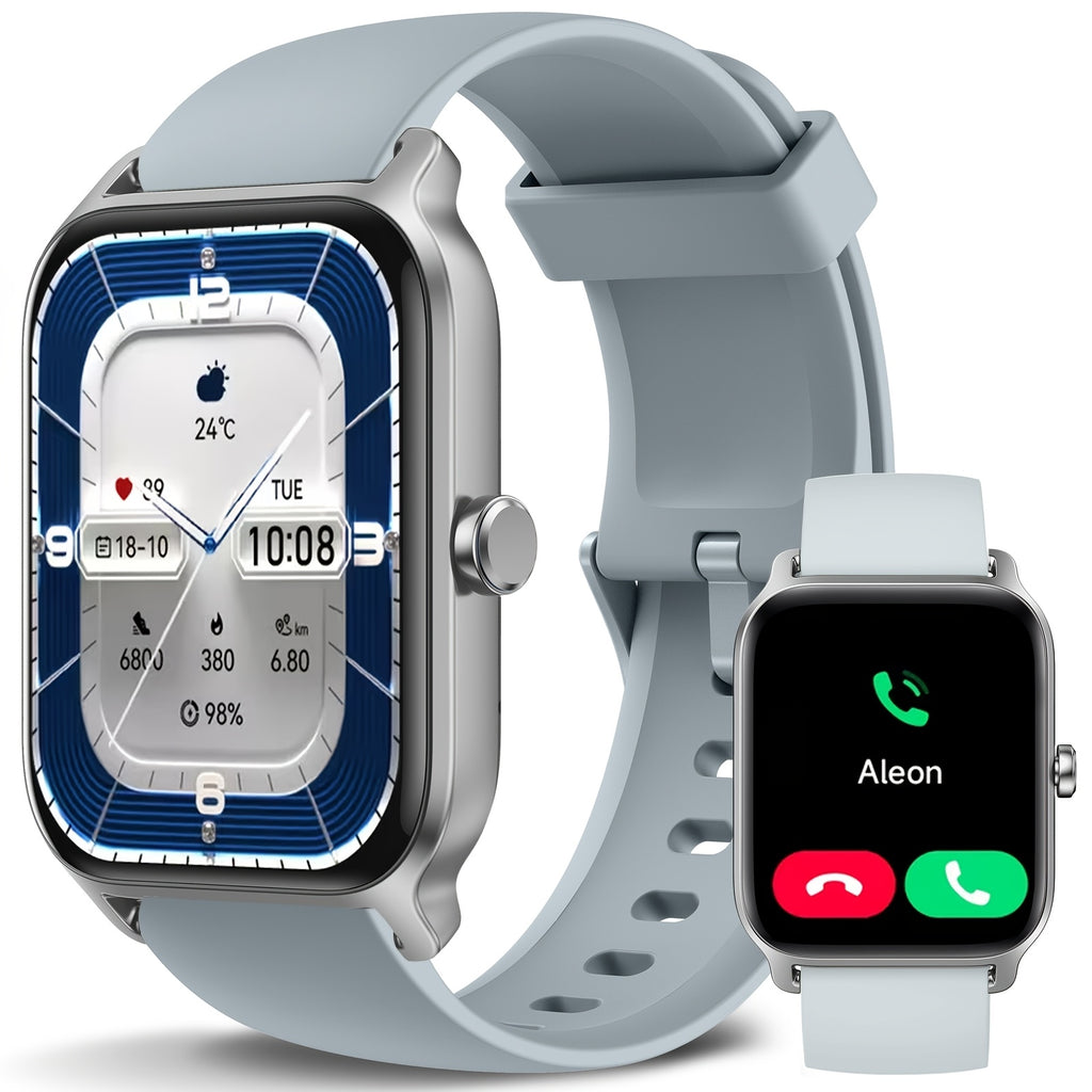 [Mother's Day Gift] Mother's Day Gift, FAWEIO Women's Smart Watch, Men's Wireless Calling, 1.8-inch HD Touchscreen, Fitness Tracker, 100+ Sports Modes, Built-in Alexa Smartwatch, Suitable for iPhone and Android
