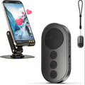 Scrolling Remote Control for TikTok, Kindle App Page Turner for Reading, Front/Rear Camera Shutter Remote for Phone Video Recording, Bluetooth Clicker for iPhone, Android, IOS, iPad