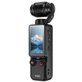 4K UHD 180° Rotating Lens Anti Shake Action Camera with 1.9 Inch Screen, Vlogging Camera, 2000mAh Battery, Lightweight for Vlogging & Travel - Perfect Gift for Halloween & Christmas, Vlogging Equipment, Sleek Design, Durable Construction