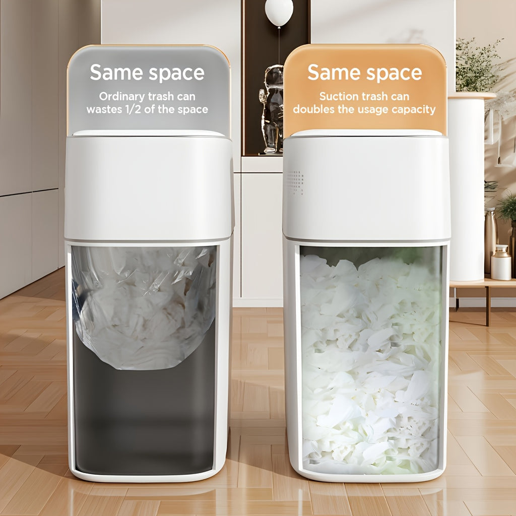 Automatic Smart Trash Can For Bathroom, 3.8Gal/14L Touchless Motion Sensor Garbage Bin, Upgraded 2 Gen Fan Auto Expand Garbage Bags, Slim Design For Narrow Space, With Small Lid Smart Waste Bin Perfect For Kitchen, Office, Bedroom, Toilet, RV