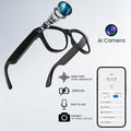 [200MP Dual Cameras] Klzo's Latest Wireless Smart Glasses, Ai-Enabled Camera Glasses with Dual Cameras And 200MP Resolution, Designed for Cycling And Sports Photography. Features Include Ultra-Long Battery Life, High-Fidelity Audio, And Touch-Activated Vo