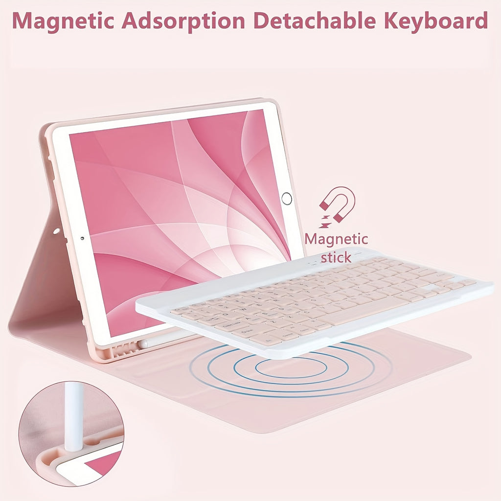 Mollenmell Detachable Magnetic Keyboard, Compatible with iPad Air 11 (M2)2024, iPad Pro 11 Inch, Air 4/5 10.9", 10th 2022 (10.9"), And iPad 10.2" - US Keyboard Layout.