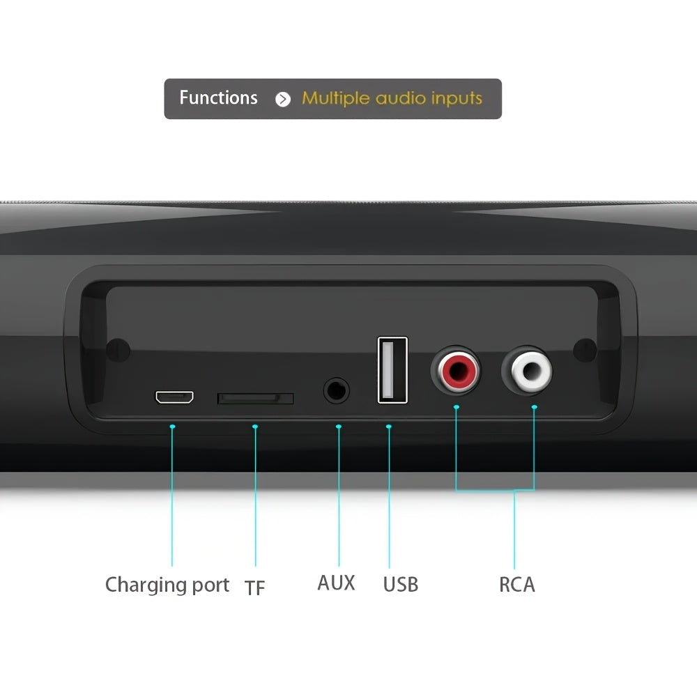 [Home Theater] A Complete Set of Television Speakers Featuring a Surround Sound Stick Wireless Subwoofer Designed for Home Theater Use, Including a Remote Control. This Wireless Surround Sound Amplification System Comes with Four Subwoofers And Two Air Du