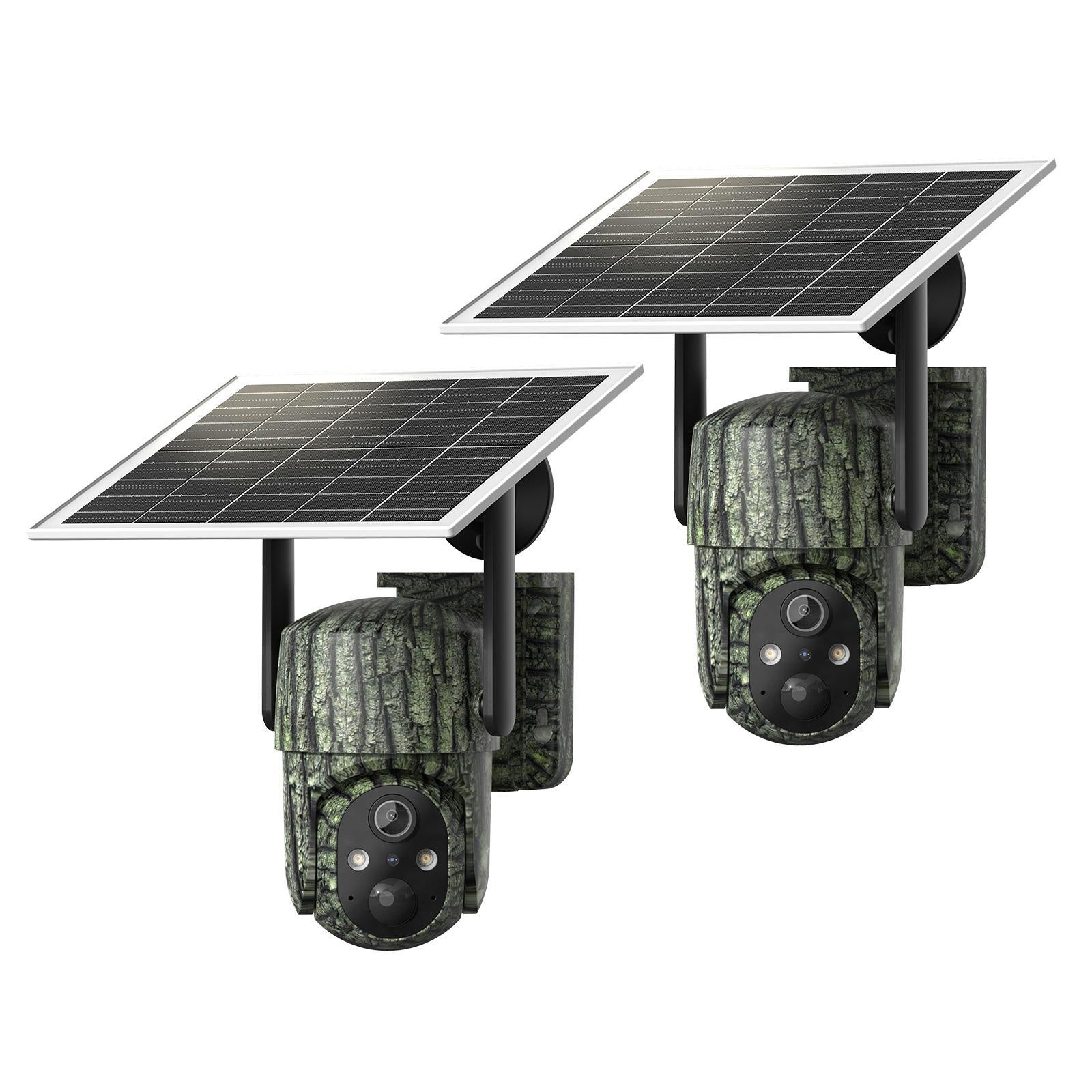 SEHMUA 4G LTE Cellular Solar Security Camera Wireless Outdoor, No WiFi Need Solar Powered Camera, Hunting & Farm Trail Camera With 360° Live View, 4K Night Vision, 2-Way Audio, Waterproof For Off-Grid Ranch & Wildlife Monitoring