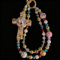 Shining Heavy Industry Cross Phone Chain High-End Luxury Keychain Mini Bag Chain Rich Lady Chain Women Keychain Pendant Fashion Bag Decoration