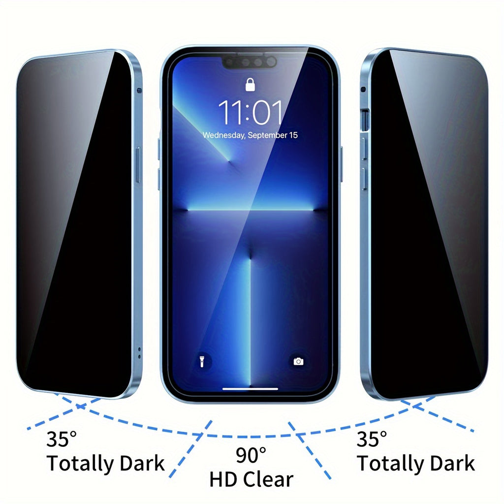 [Magnetic 2-In-1 Case] Phone Case - New Anti-Spy Phone Case Series, Magnetic 2-In-1 Design, Complete Protection Case, Compatible with Iphone 16/15/14/13/12 Pro Max Plus, All-Round Lens Protection Case