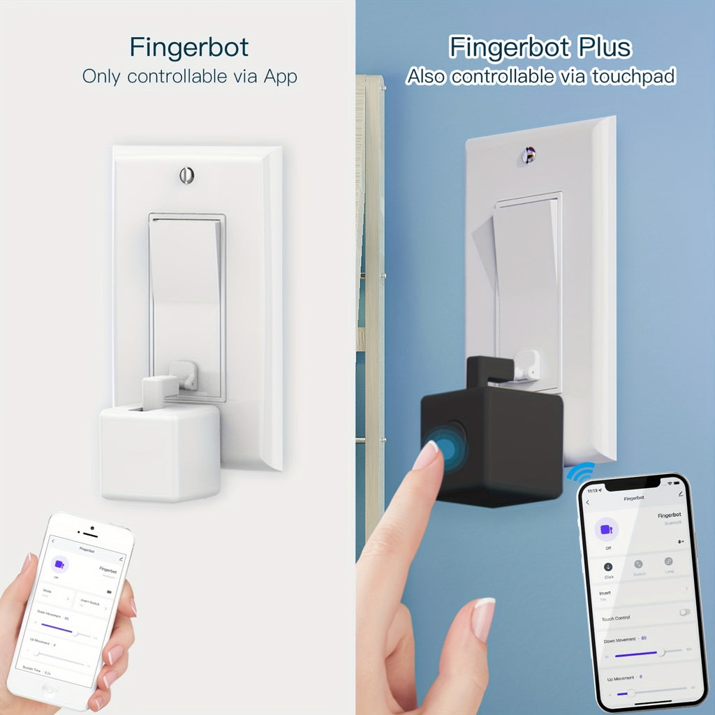 MOES Fingerbot, Wireless, Enabled Automatic Touch Control, Lazy-Friendly, Works with Smart Life App, Alexa, Google Home for Easy Home Automation (1 Black Pack)