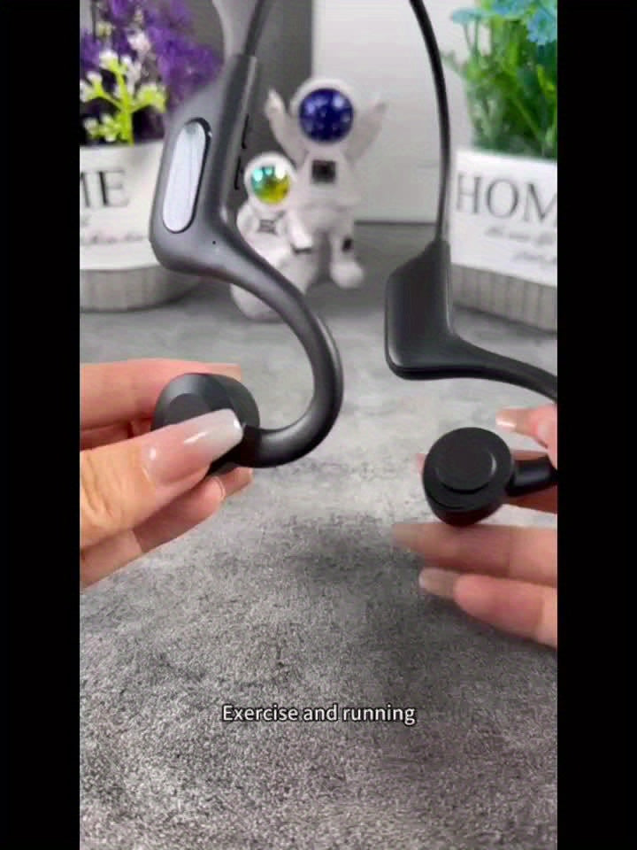 Mosyxe Air Conducted Earphones - Open Wireless Headphones with Enhanced Audio, Noise Cancelling Microphone, Seamless Pairing, Suitable for Sports Enthusiasts - Perfect for Running, Cycling, And Hiking Adventures