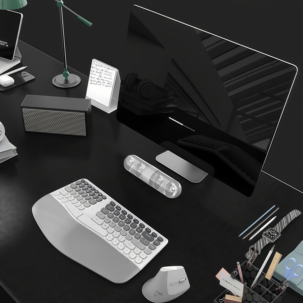 The New Keyboard And Mouse Set from KLZO Boasts an Ergonomic Design, Offers Support for The Wrists, Promotes Hand Health, Helps Prevent Tenosynovitis, Features Wireless Wireless Connectivity