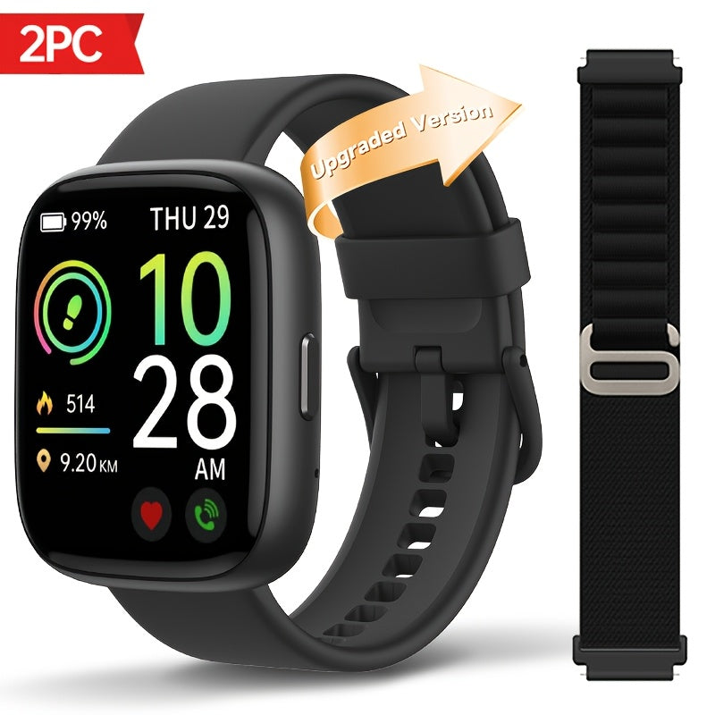 FAWEIO Smart Watch For Men Women Wireless Calling, 1.83" HD Touch Screen Fitness Tracker, 100+ Sports Modes, Built-in Alexa, Dial, Waterproof, For IPhone & Android, Birthday Gifts, Mother'S Day Gift