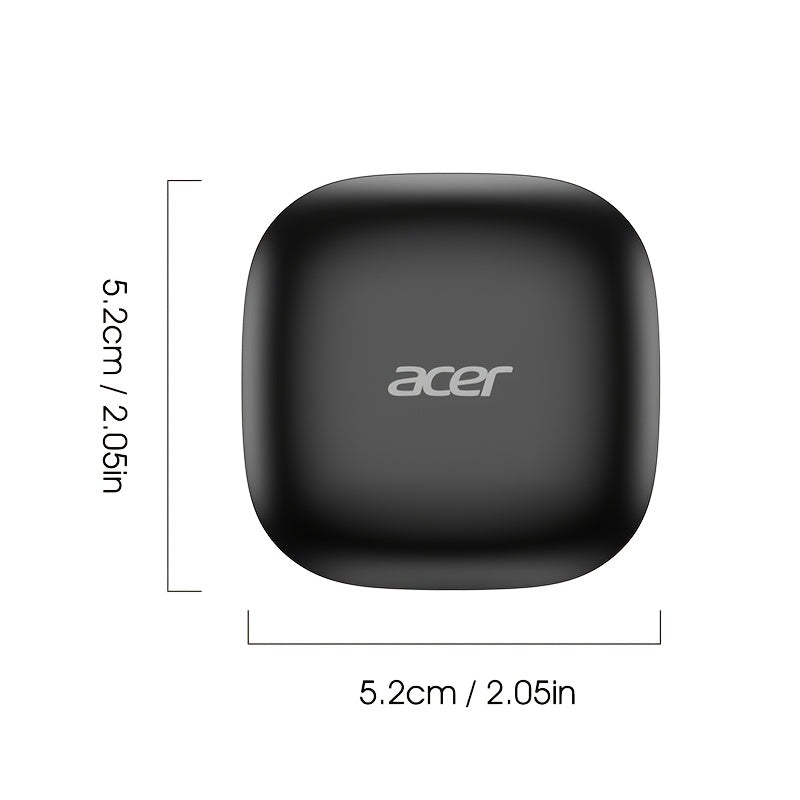 Acer New Wireless Wireless Earbuds, Mini In-Ear Headphones, With Noise Cancelling Microphone, Portable Lightweight Design, Long Battery Life, Wireless 5. 4 Headset Bass Stereo, Touch Control, Suitable For Phone Laptop Pad Mobile, Exercise