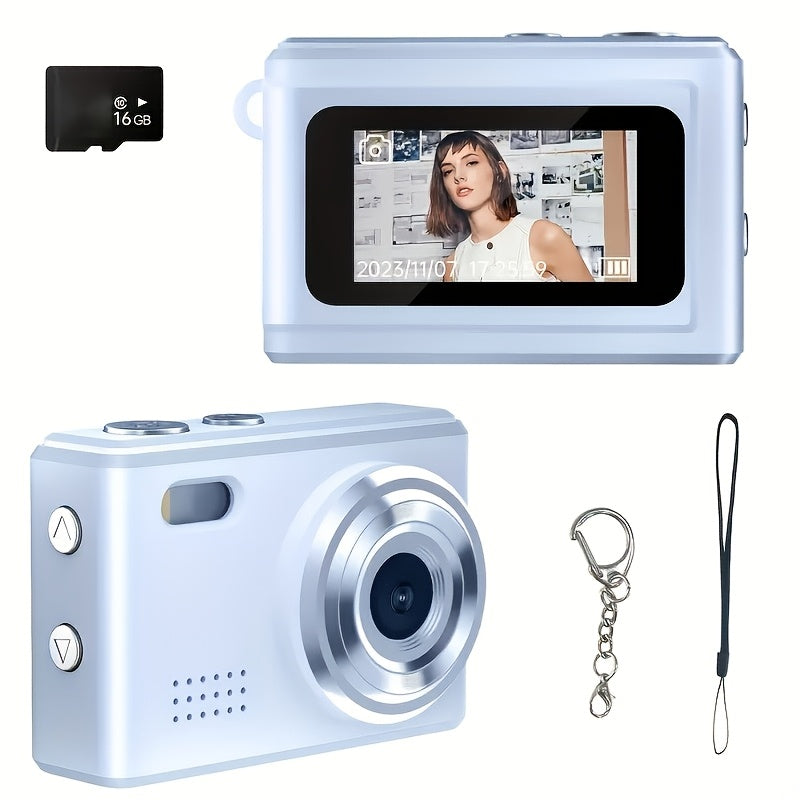 Small Keychain Mini Digital Camera, 16X Zoom Autofocus Shock-proof Point And Shoot Camera With 2.8-inch Screen, Perfect For Travel Vlog, Ideal Birthday Gift For Adults, Friends & Beginners