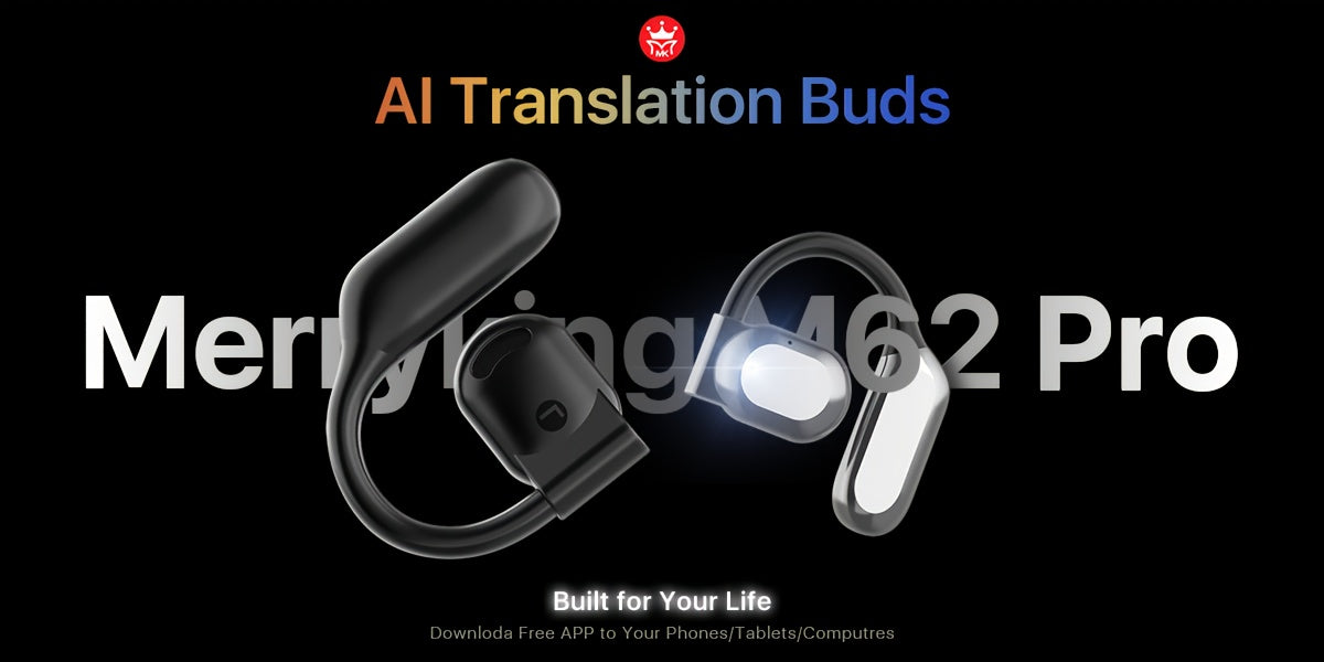 Real-Time Languages Smart AI Translation Earbuds - Translate In Real-Time, Providing Precise Simultaneous Interpretation to Eliminate Language Obstacles for Seamless Business Trips, Social Interactions, Education, Work, And Conferences,