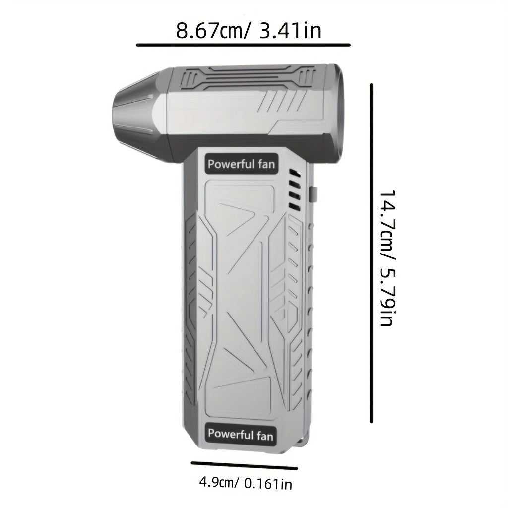 A Portable Turbo Fan With A Speed Of 130, 000 Revolutions Per Minute, This Is A Multifunctional Powerful Cleaning Tool Powered By USB, Suitable For Various Occasions, Including Outdoor And Indoor Dust Removal, Car Cleaning And Snow Removal, And Assisting