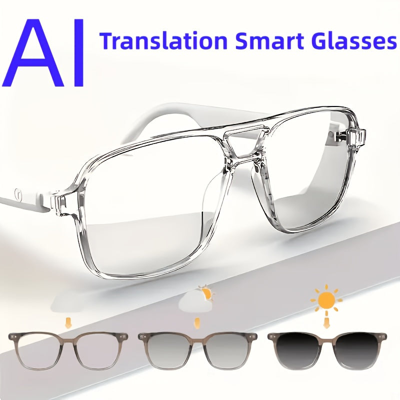 AI Smart Glasses: Smart Glasses That Support Real-time Translation In 160 Languages. These New Multifunctional Audio Glasses Feature Built-in Microphones And Speakers, Delivering High-definition Voice Calls And Hi-Fi Music Quality. They Offer Music