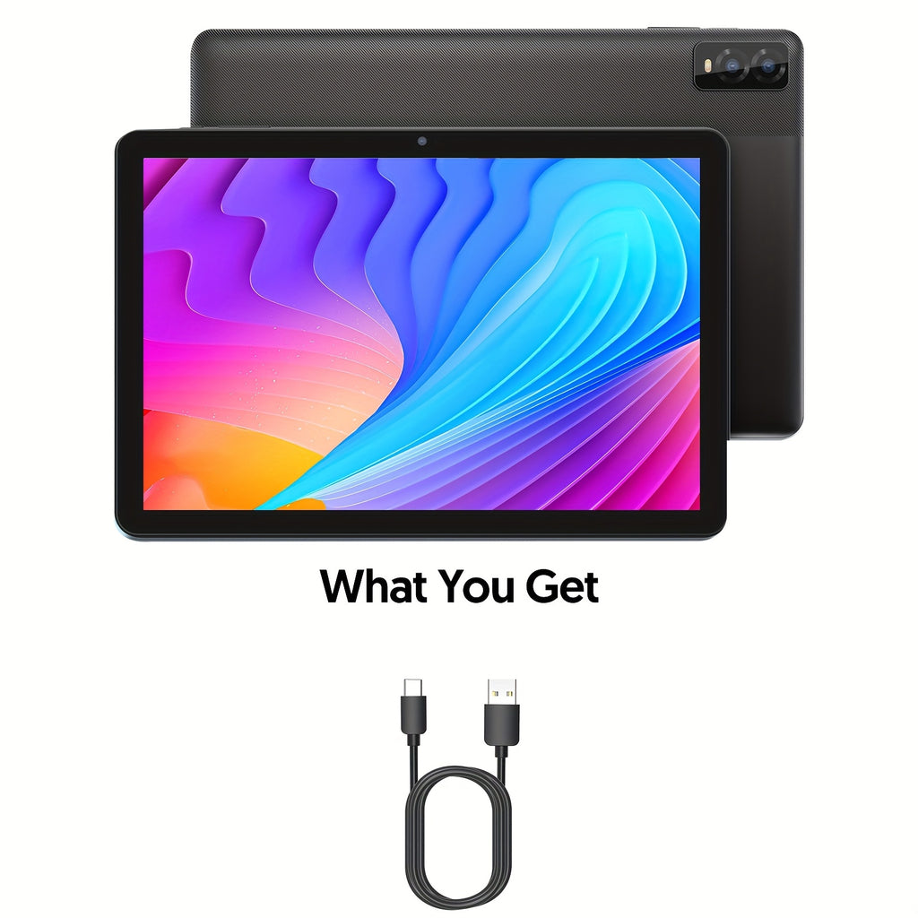 Android 14 Tablet, 10 Inch 8(3+5)GB RAM+32GB ROM/ 1TB Expandable Tableta PC, Octa-Core Processor Computer, 1280 * 800 IPS Touch Screen, 2+2 MP Dual Camera, Wifi, 2 in 1 Tablet with Optional Keyboard, Mouse, Case, Sylus Wthout Electricity, Tablet