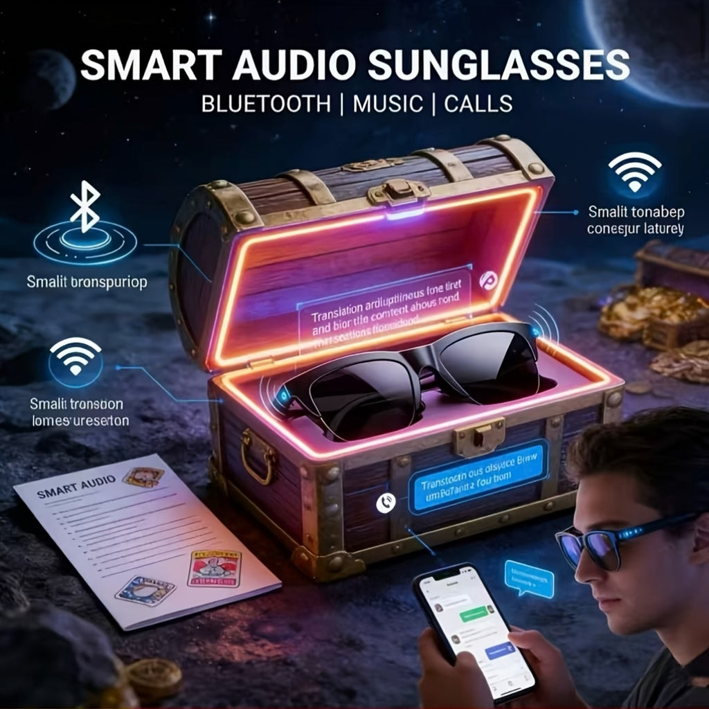 The AI-powered Translation Glasses Feature Stylish Glass Lenses And Are Equipped With A Powerful AI Translation System. They Support Real-time Translation And Summary Of Meeting Notes, High-speed WiFi Transmission, And Are Suitable For Various Occas