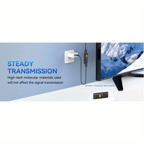 Wireless Display Dongle Adapter | 1080P Streaming, Airplay/Miracast, 5Ghz Wifi | Plug And Play for Smartphone/Pc/Tv/Projector