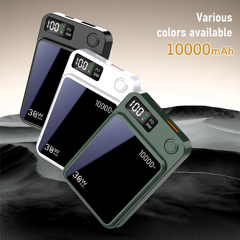 Magnetic Wireless Charging Power Bank, 6000/10000/150000mAh Battery Pack, 30W Fast Charging Power Bank, 15W Fast Wireless Charging, USB+C Port Dual Output External Battery Pack, for iPhone 17/16/15/14/13/12/11 Pro Max Air And Other Android Phones