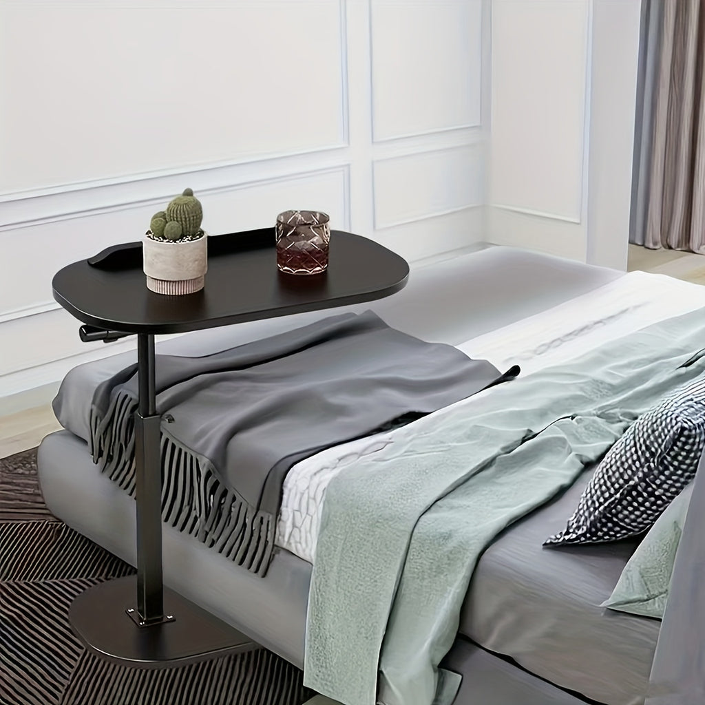 1. Rotatable And Adjustable Laptop Stand Desk for Bed - Black/Walnut, Featuring A Support Rod And Angle-adjustable Design, Perfect for Working On Sofas Or Beds, Breakfast Trays, Home Offices, Movie-watching Setups, And Easy Placement Anywhere