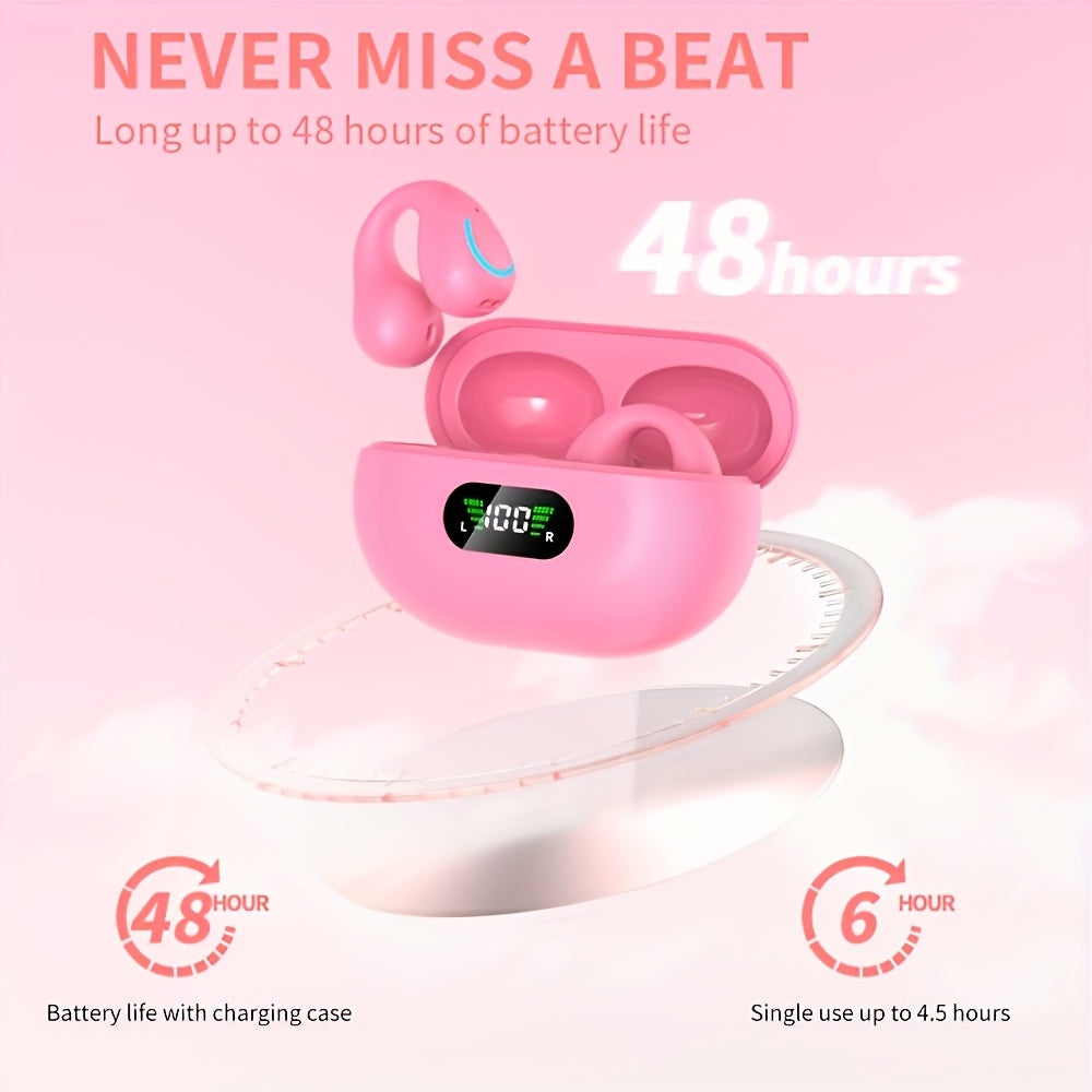 Truly Open Wireless Earphones (Wireless 5.4 TWS), Experience 360° Ambient Awareness & All-day Comfort, Secure Open-ear Fit For Sports/fitness, Advanced ENC Delivers Crystal-clear Calls, Intuitive Touch Control