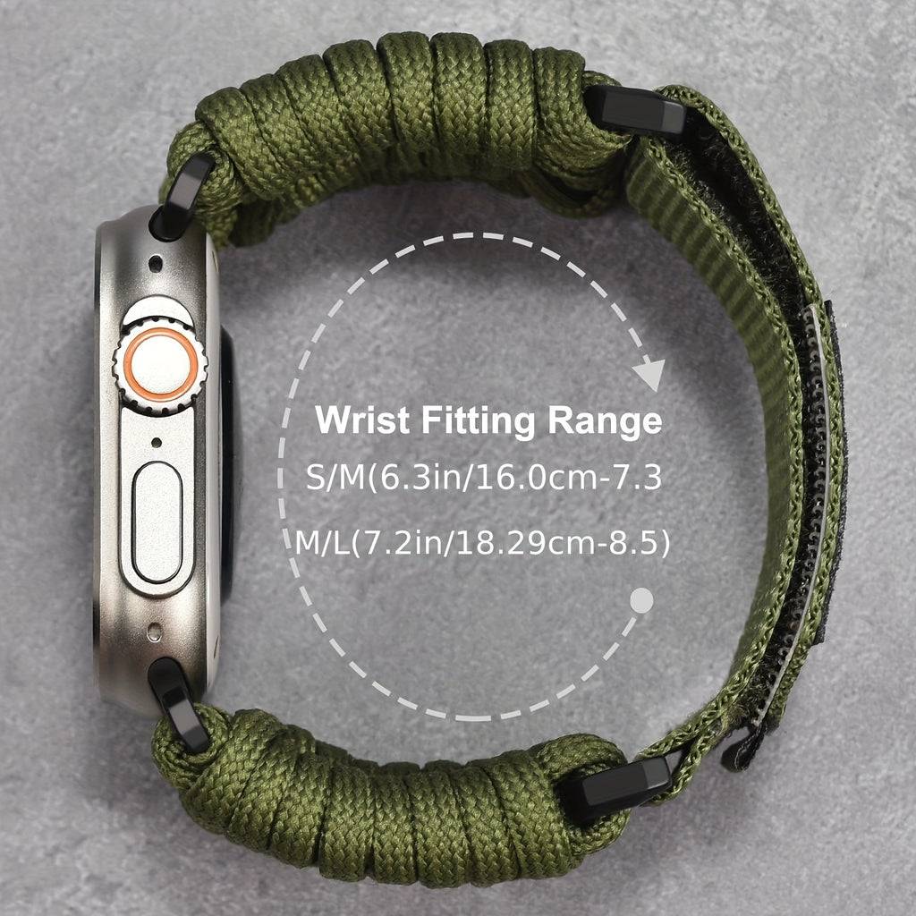 V-MORO Rugged Nylon Band Compatible with for apple Watch Ultra 3/2/1 Band 49Mm 46Mm 45Mm 44Mm 42Mm Men, Soft Woven Sport Loop Adjustable Strap for Apple Watch Ultra Band for iwatch Series 11 SE3/2/1 10 9 8 7 6 5 4 3 2 1 Bands Men (Not for S11/10 42M