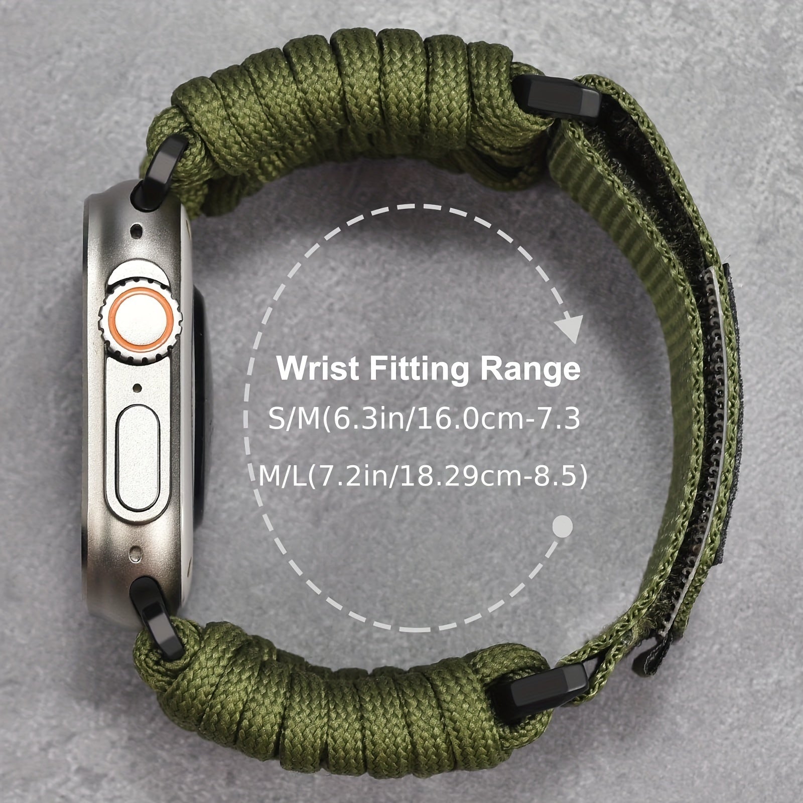 V-MORO Rugged Nylon Band Compatible with for apple Watch Ultra 3/2/1 Band 49Mm 46Mm 45Mm 44Mm 42Mm Men, Soft Woven Sport Loop Adjustable Strap for Apple Watch Ultra Band for iwatch Series 11 SE3/2/1 10 9 8 7 6 5 4 3 2 1 Bands Men (Not for S11/10 42M