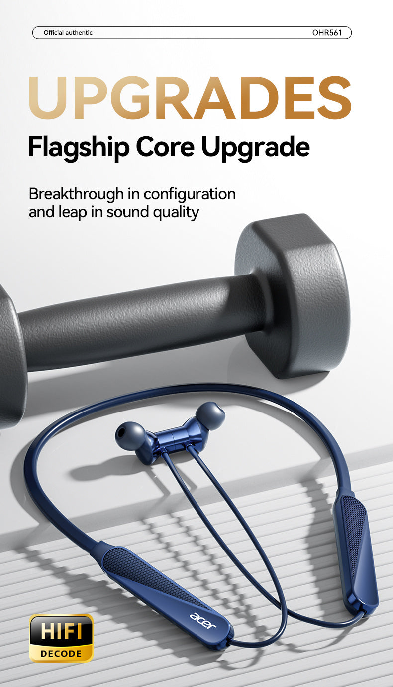 [Acer Genuine Product] True Wireless Stereo Earphones, Deep Bass Stereo Calling Noise Reduction, Extra-long Standby, Sports Running In-Ear, Low Latency Gaming Mode, Hi-Fi Sound, Lightweight Touchscreen Design, Comfortable Even After Prolonged