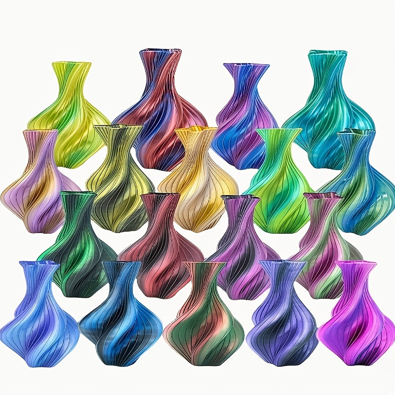 Two-color 3D Printer PLA Consumables, 250g Spool Neatly Wound, with A Diameter Of 1.75mm +/- 0.02mm for High Precision. Suitable for Most 3D Printers, Smooth Printing, Vacuum-packed, Reliable Quality, Suitable for Hobby Makers.