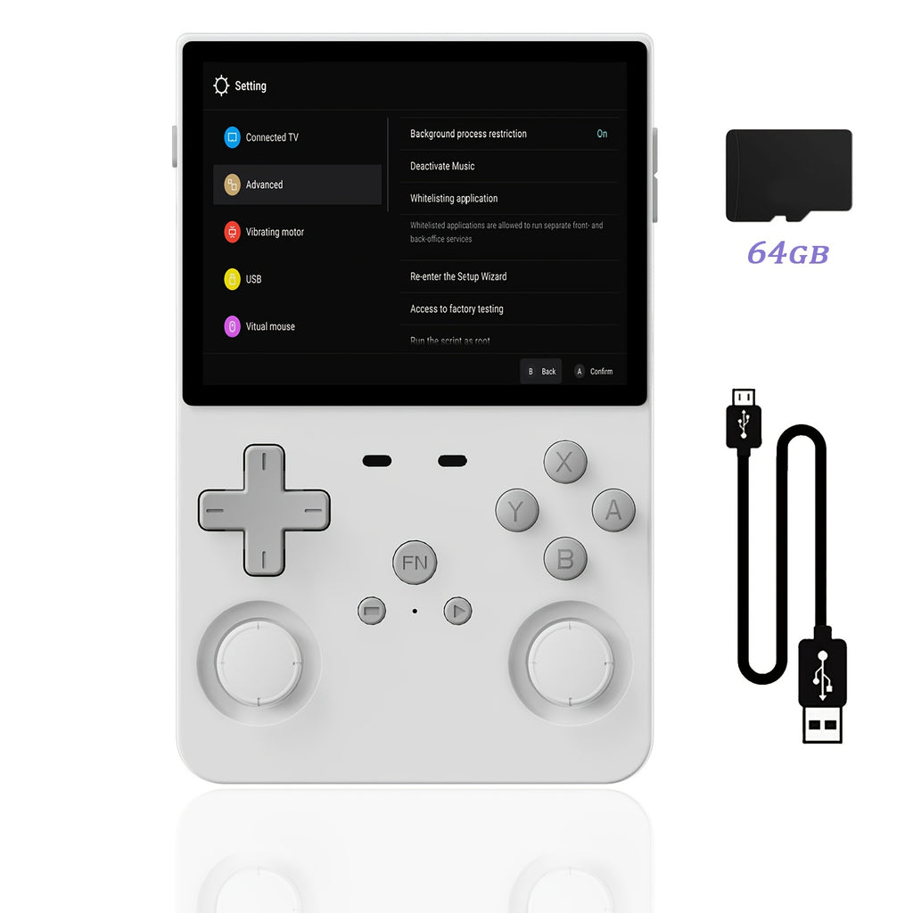 L35 Handheld Game Console - New Linux Open Source Gaming System - Supports Multiple Setups, Classic Emulators, 3.5 Inch IPS HD Display, Ultra-Long Battery Life, Perfect Holiday Gift (64G/128G)