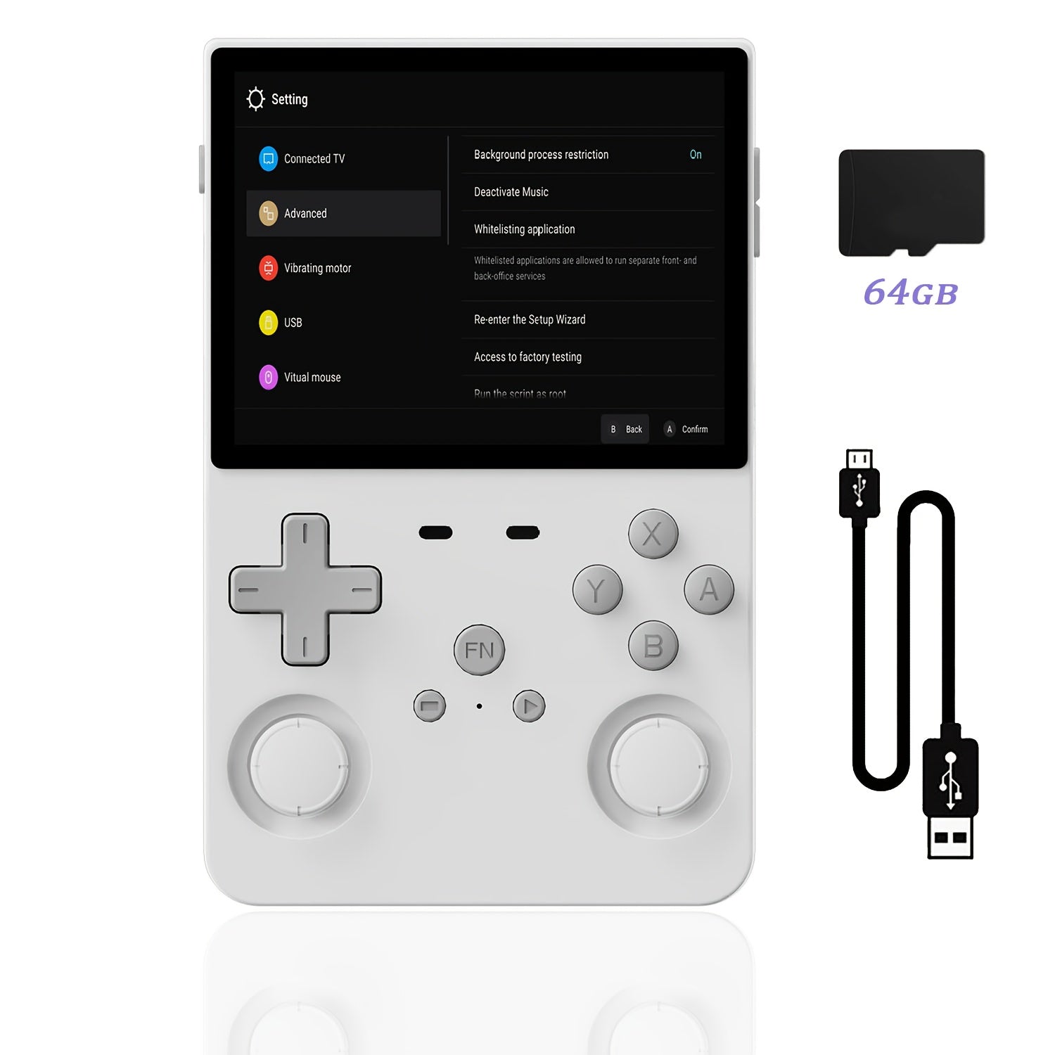 L35 Handheld Game Console - New Linux Open Source Gaming System - Supports Multiple Setups, Classic Emulators, 3.5 Inch IPS HD Display, Ultra-Long Battery Life, Perfect Holiday Gift (64G/128G)