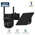 Security Camera Outdoor-Solar Security Cameras Wireless Outdoor with 360° View, Smart Siren, Spotlights, Color Night Vision, AI Human Detection, 2-Way Talk, Human Tracking