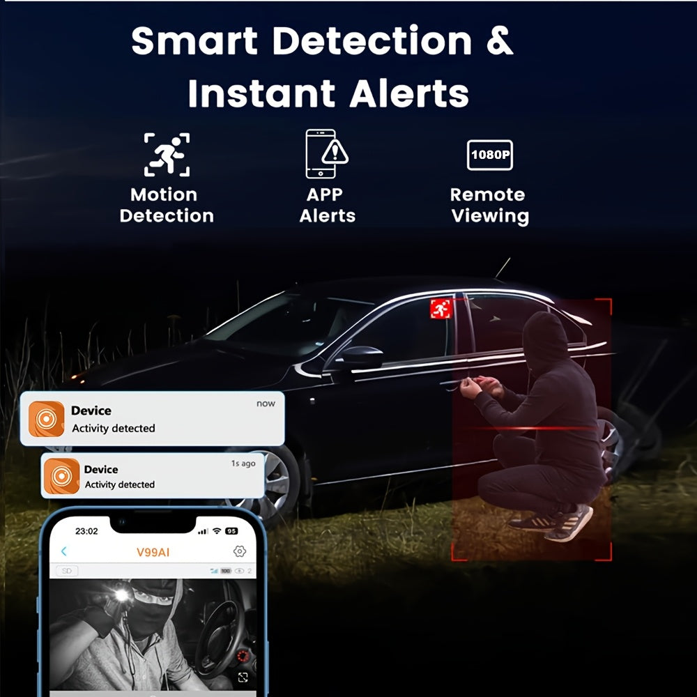3PCS 2.4G Full HD 1080P Security Camera Set, Motion Detection And Audio Recording Function, Built-in Hotspot In Camera, Supports No WiFi Close Range Real-Time Viewing, Supports Cloud Storage And SD Card Storage, Easy to Install, USB Plug-In Power