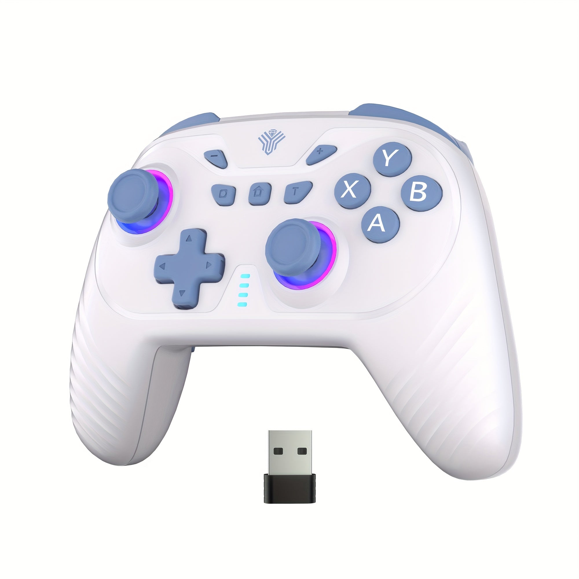 2.4G Wireless PC Controller with RGB Lighting/Hall Effect Joystick/Hall Effect Trigger Buttons/Vibration Function, Compatible with Windows PCs, Android Devices, Switch, And Steam Platforms (not Compatible with Xbox Controllers)