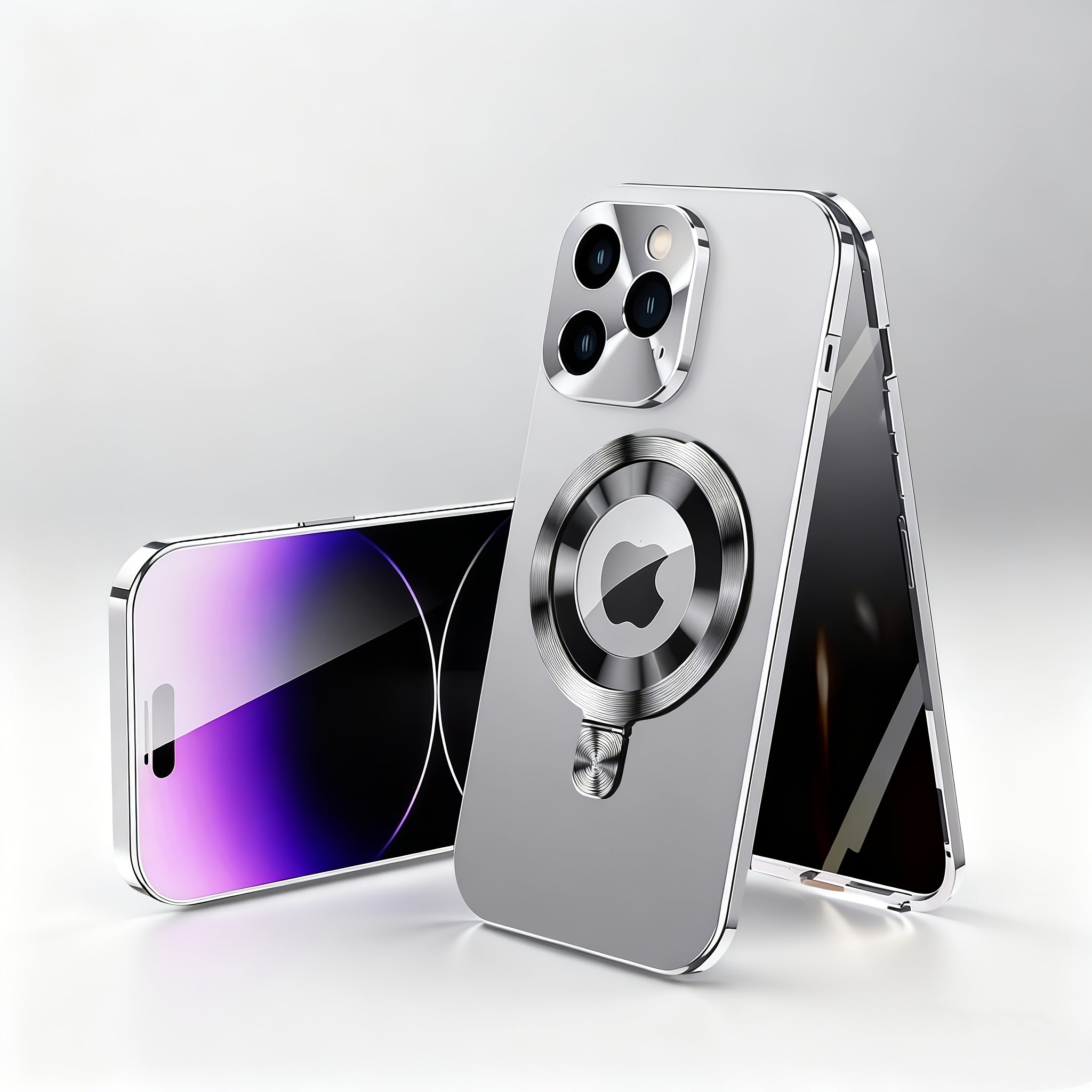Phone Case: [Privacy Protection] Magnetic Phone Case with Anti-Spy Screen | Aerospace-Grade Metal Frame | Dual-Mode Privacy Display | Compatible with iPhone 16/15/14/13/12 Pro Max Series
