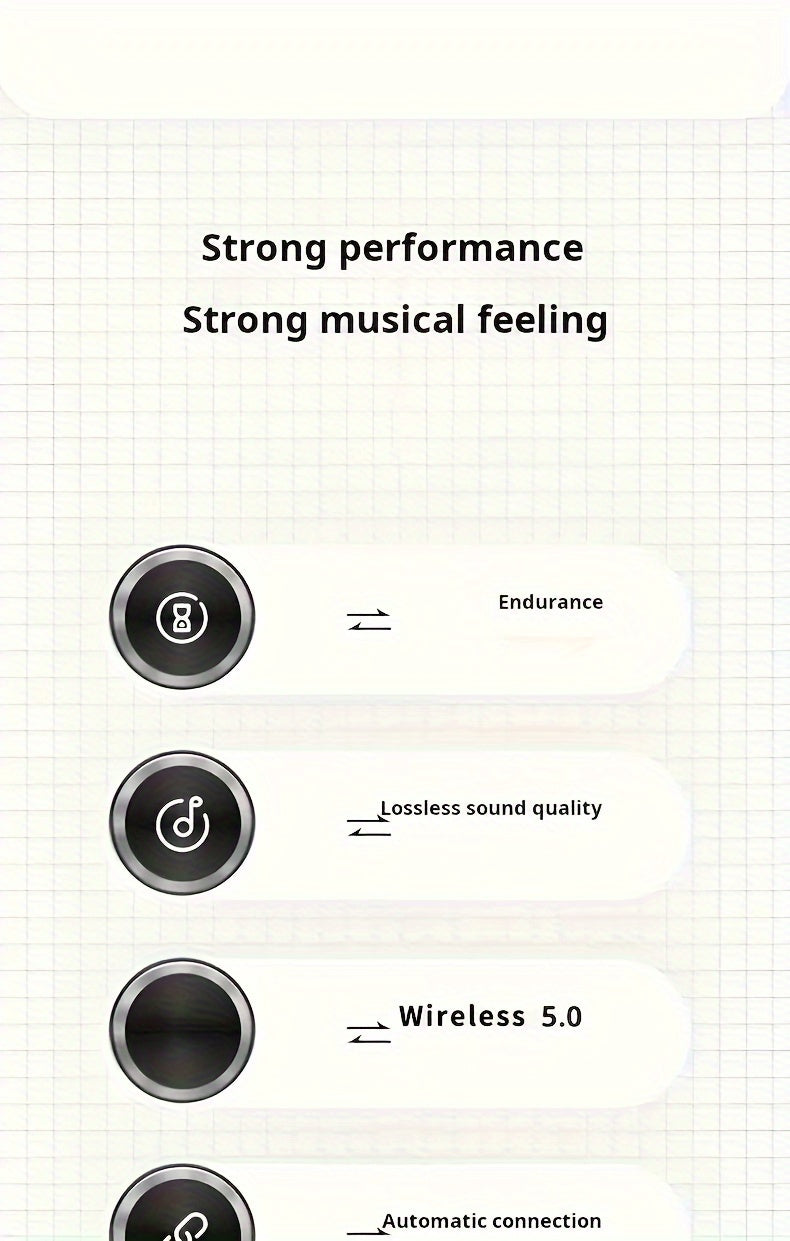 Wireless Noise Cancelling Headphones, Wireless Earbuds with Deep Bass, Lightweight Foldable Headphones with Built-in Microphone, for Work Laptops, Mobile Phones, On-head Gaming Headphones, Compatible with Android/iOS, Father's Day Mother's Day Gift