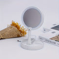 Mirror Light with Light, 10x Magnifying Glass Vanity Mirror, Bright LED Travel Makeup Mirror, Double-sided Makeup Mirror, Table Mirror Can Be Used for Bathroom, Beauty Tool Companion, Makeup Mirror, Ladies' Gift/USB Power/battery Power