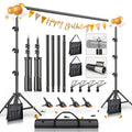 BEIYANG 8.5 X 10ft Photo Backdrop Stand Kit, Adjustable Background Holder Support System Kit with Carrying Bag, for Photography Video Stutio, Parties Decoration, Advertising Display
