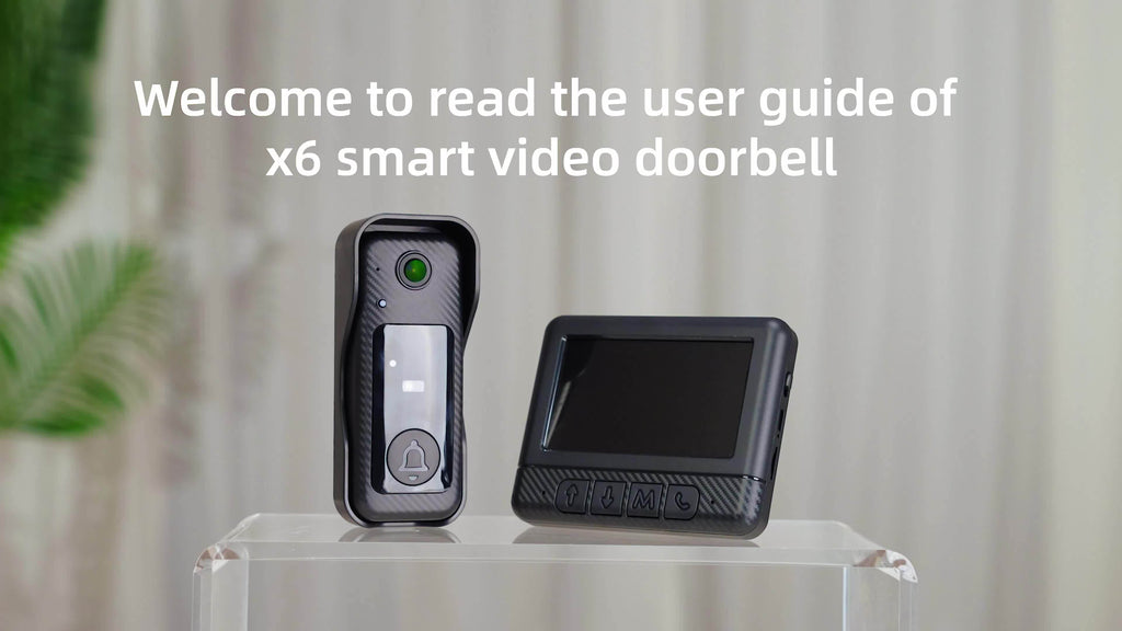 Smart HD WiFi Doorbell, High Quality High-Quality Wireless Camera with Night Vision, Voice Converter, Photos & Videos, 4.3-Inch Screen, 365-Day Standby, Infrared Night Light, Expandable to 128GB Storage, Auto-Recording and Live Call, Home Pet