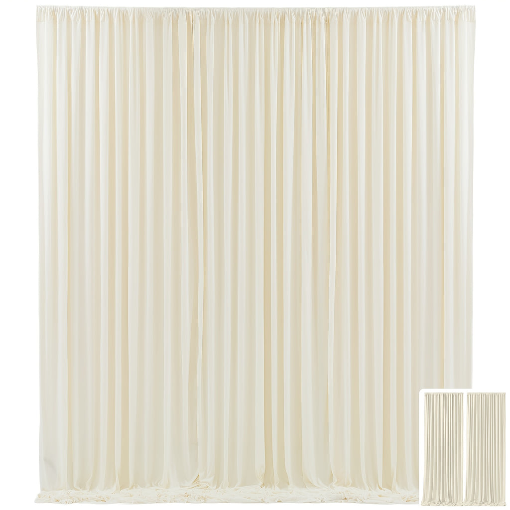 2pcs, 7.2ft*10ft Curtains Backdrop for Wedding Parties, Photo Backdrop Curtains for Wedding Decorations Birthday, Soft And Smooth, Non-transparent Party Decoration Backdrop Curtains, Suitable for Wedding, Birthday, Christening And Other Party