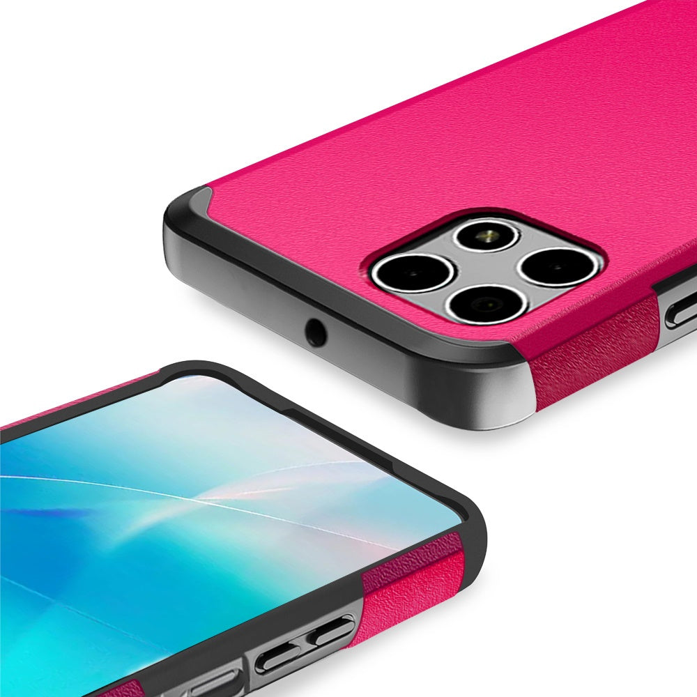 For T-Mobile Revvl 7 5G Phone Case, Dual Layer Hybrid Magnetic Support Shockproof Heavy Duty Cover
