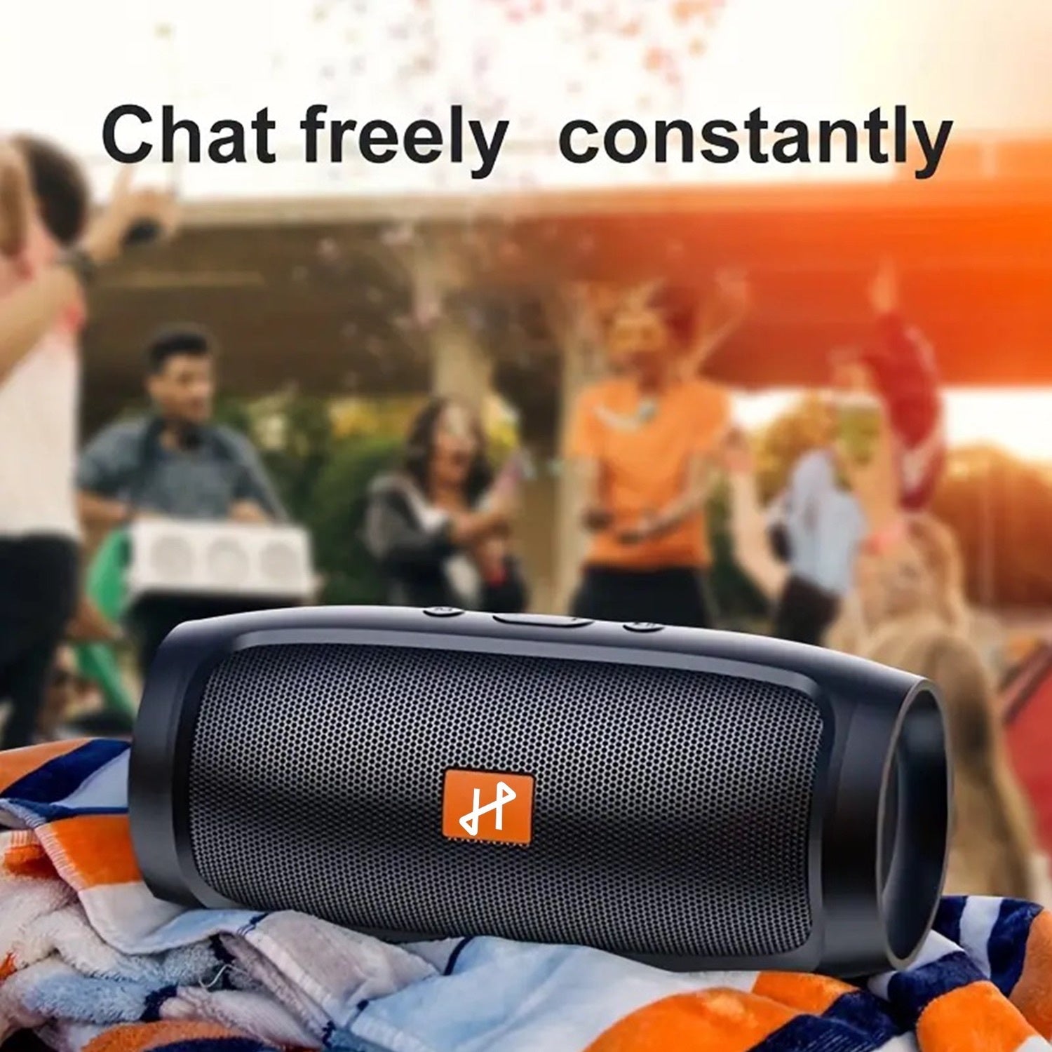 Compact Wireless Speaker with Impressive Audio Performance - Offered in Various Colors, Features a Rechargeable Lithium Battery, USB Charging, Stereo Enhancement, Ideal for Smartphones And Tablets