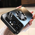 New Luxury Matte Titanium Phone Case, Compatible with Iphone 17 Pro, Iphone 17 Pro Max, Iphone 17 Air, And Iphone 17. Features Magnetic Wireless Charging, Shockproof Glass for Camera Lenses, And a Built-In Lens Protector. A Perfect Christmas Gift.