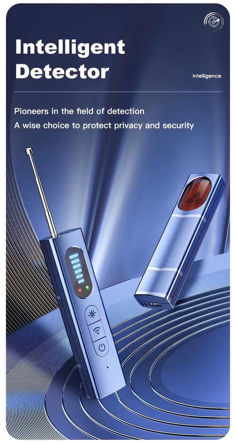 Portable Devices for Detecting Hidden Cameras And Anti-Spy RF Signals, Designed to Protect Your Privacy by Locating GPS Trackers And Wireless Eavesdropping Equipment in Various Settings Such As Cars, Homes, Hotels, Bathrooms, During Travel, And in Offices
