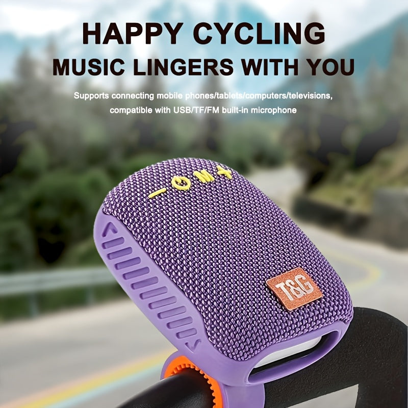 T&G 392 Outdoor Cycling Portable Speaker, a Compact Wireless Speaker for Cycling, Features IPX5 Waterproofing, And Functions As a Music Player with TWS Capabilities. It Supports FM, TF Cards, And USB Drives, Allowing Connection to Phones, Tablets