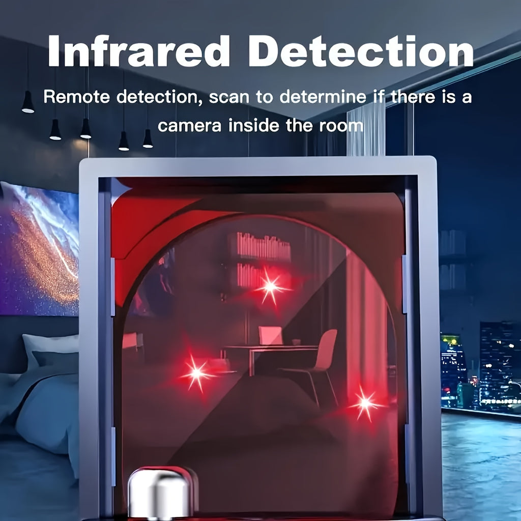 Portable Devices for Detecting Hidden Cameras And Anti-Spy RF Signals, Designed to Protect Your Privacy by Locating GPS Trackers And Wireless Eavesdropping Equipment in Various Settings Such As Cars, Homes, Hotels, Bathrooms, During Travel, And in Offices