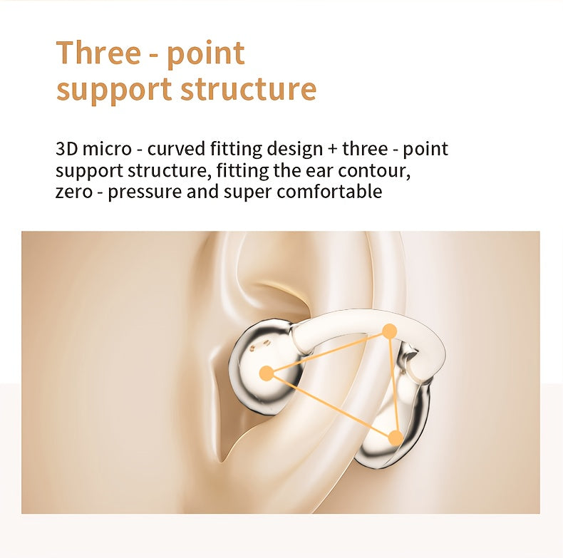 [Acer] True Wireless Earbuds with Microphone, TWS Semi-In-Ear Headphones with ENC Noise Cancellation, Touch Volume, Wireless Sports Earhooks, LED Display Charging Case, Half Open Back, HD Talk, Compatible with Mobile Phones, Rechargeable Battery