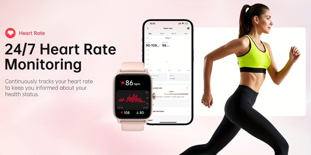 [Mother's Day Gift] Mother's Day Gift, FAWEIO Women's Smart Watch, Men's Wireless Calling, 1.8-inch HD Touchscreen, Fitness Tracker, 100+ Sports Modes, Built-in Alexa Smartwatch, Suitable for iPhone and Android