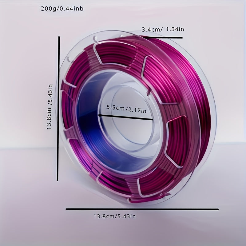 [Luminous PLA Filament] PLA 3D Printer Filament PLA Filament 1.75mm, Neatly Wound Luminous PLA 3D Printer Filament, Dimensional Accuracy +/- 0.02mm, 200G/ 0.44LB Fit Most FDM 3D Printers ( Glow Blue, Glow Green)