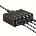 1000Mbps Network Splitter Adapter Gigabit, 1 to 4 Out Ethernet Cable High Speed LAN Internet Splitter with USB Power Cable, Extension Connector, Supports Four Devices Working Simultaneously 309021738
